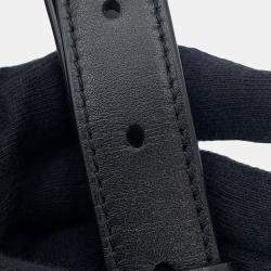 مملوكة مسبقًا Dior CD Hit The Road Vertical Pouch Shoulder Bag Black CanvasLeather