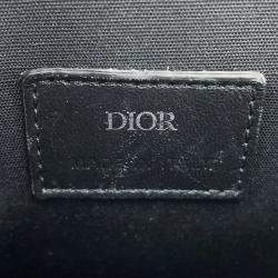 مملوكة مسبقًا Dior CD Hit The Road Vertical Pouch Shoulder Bag Black CanvasLeather