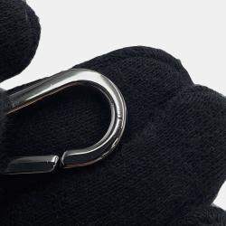 Pre Owned حقيبة كتف ثنائية الاتجاه ديور أوبليك سفاري شمال جنوب قماش جلد أسود حجم صغير