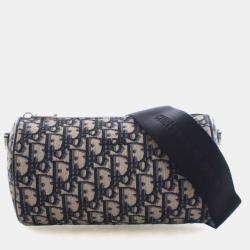 Pre Owned Dior Men Mini Oblique Roller Bag