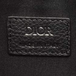 مملوكة مسبقًا حقيبة ديور سادل باوتش كانفاس أوبليك كحلي/أسود وجلد