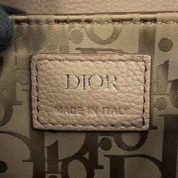 Pre Owned Dior Hit The Road Shoulder Bag Olive Leather Size Mini