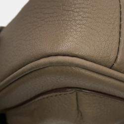 Pre Owned Dior Hit The Road Shoulder Bag Olive Leather Size Mini