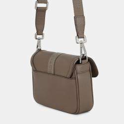 Pre Owned Dior Hit The Road Shoulder Bag Olive Leather Size Mini