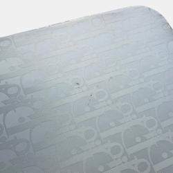 Pre Owned Dior Rimowa Collaboration Cabin Suitcase Oblique Carry-On Silver Aluminium