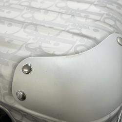 Pre Owned Dior Rimowa Collaboration Cabin Suitcase Oblique Carry-On Silver Aluminium