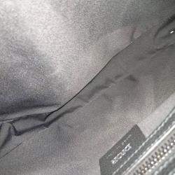 Pre Owned Dior Beige Blue Canvas Oblique Saddle Belt Bag