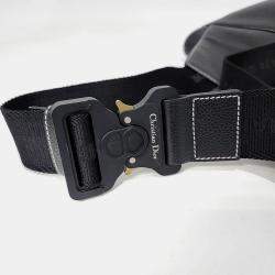 Pre Owned Dior Black Leather Saddle Bag