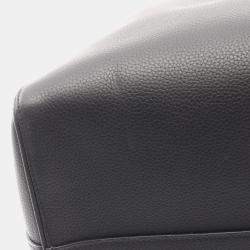 Pre Owned Christian Dior X Erl Saddle Bag Boston Leather Black