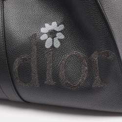 Pre Owned Christian Dior X Erl Saddle Bag Boston Leather Black