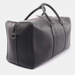 Pre Owned Christian Dior X Erl Saddle Bag Boston Leather Black