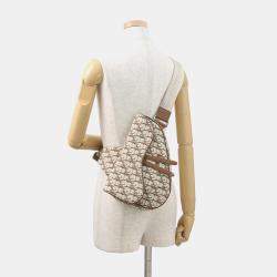 مملوكة مسبقًا Dior Cactus Jack Oblique Saddlebag Beige/Brown Canvas Leather