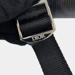 Pre Owned Dior Cd Diamond Hit The Road Backpack Black PVC Leather
