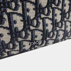 Pre Owned Dior Navy Blue Canvas Homme Ringo Pouch Crossbody Bag 