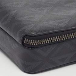 Pre Owned Dior Black CD Diamond Print Coated Canvas Messenger Pouch
