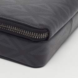 Pre Owned Dior Black CD Diamond Print Coated Canvas Messenger Pouch