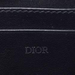 Pre Owned Dior Black CD Diamond Print Coated Canvas Messenger Pouch