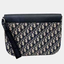 Pre Owned Dior Multicolor Fabric and Leather Homme Saddle A5 Pouch