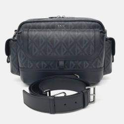 Pre Owned Dior Black PVC Homme Heat the Road Messenger Bag 1ESME077CDP