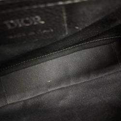 Pre Owned Dior Black Fabric Homme Saddle Mini Crossbody Bag