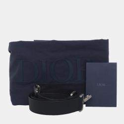 Pre Owned Dior Icons Normandie Black Calf Leather Small Tote Bag SHW