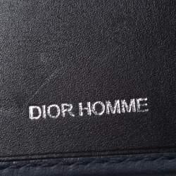 Dior Blue Leather Homme Card Holder