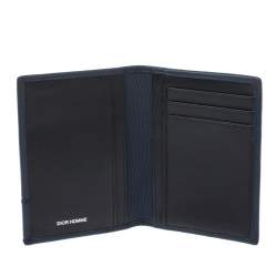 Dior Blue Leather Homme Card Holder