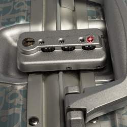 Pre Owned Dior x Rimowa Blue/Grey Oblique Print Aluminium Personal Case