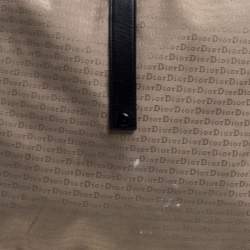 Dior Beige/Black Oblique Canvas and Mesh Shoulder Bag