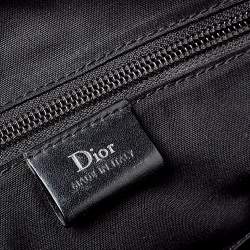 Dior Homme Black Stripped Glossy Leather Document Briefcase 