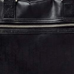 Dior Homme Black Oblique Coated Canvas Document Briefcase