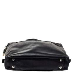 Dior Homme Black Oblique Coated Canvas Document Briefcase