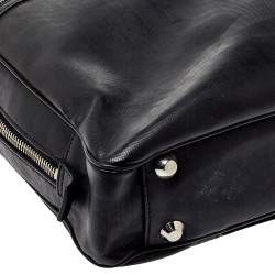 Dior Homme Black Oblique Coated Canvas Document Briefcase