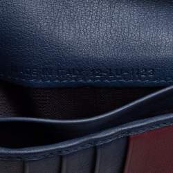 Pre Owned Dior Blue Leather Long Wallet