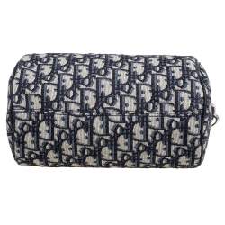 Pre Owned Dior Beige/Black Oblique Jacquard Roller Messenger Bag