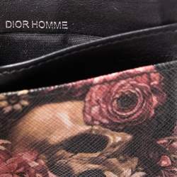 Dior Homme Black Oblique Coated Canvas and Leather Darklight Vanite Card Holder