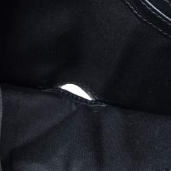 Pre Owned Dior Homme Black Leather Signature Bifold Wallet