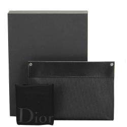 Dior Black Calf Leather Clutch Bag