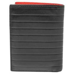 Pre Owned Dior Homme Black Leather Bifold Wallet