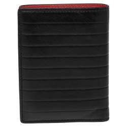 Pre Owned Dior Homme Black Leather Bifold Wallet