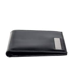 Dior Black Glossy Leather Bifold Wallet