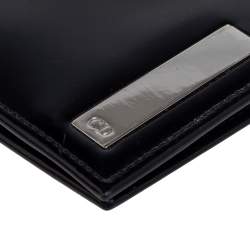 Dior Black Glossy Leather Bifold Wallet