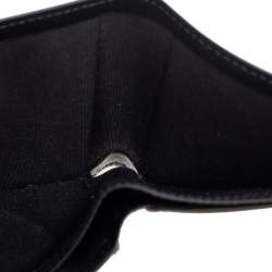 Dior Black Glossy Leather Bifold Wallet