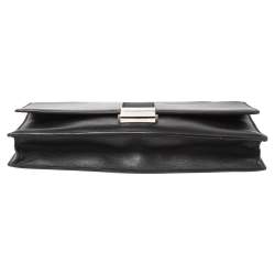 Dior Black Leather Small Briefcase