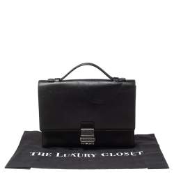 Dior Black Leather Small Briefcase