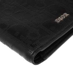 Dior Black Oblique Galaxy Leather Wallet