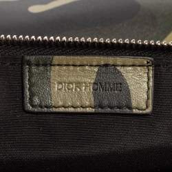 Dior Homme By Kris Van Camouflage Leather Zip Pouch