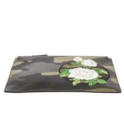 Dior Homme By Kris Van Camouflage Leather Zip Pouch