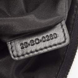 Dior Blue/Black Oblique Print Nylon Zip Pouch