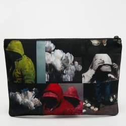 Dior Multicolor Printed Nylon and Leather Document Holder